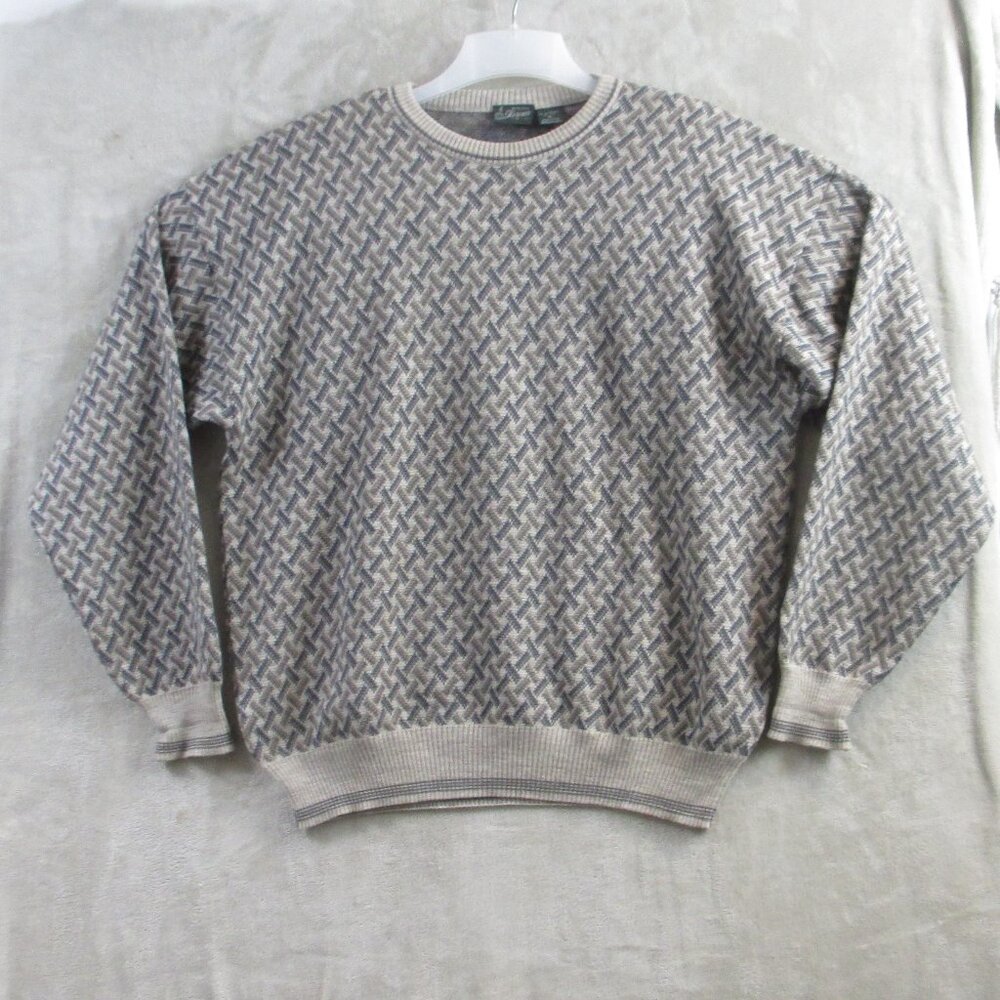 Maglificio Florence Sweater Mens XL Beige Wool Pullover Jumper Italy Casual